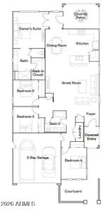 New construction Single-Family house 15632 W Miami St, Goodyear, AZ 85338 plan Barbaro Plan 3570 - image
