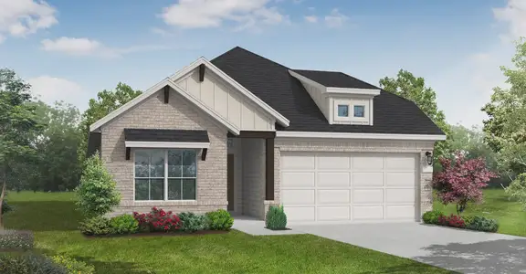 New construction Single-Family house 1309 Sunrise Canyon Trl, Georgetown, TX 78628 plan Parker - image