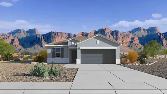 New construction Single-Family house 1351 W Shannons Wy, Coolidge, AZ 85128 plan Baxter - image