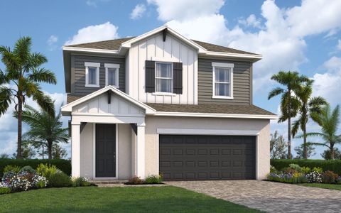 New construction Single-Family house 3435 Yellow Cassia Dr, Wesley Chapel, FL 33543 plan The Nassau - image