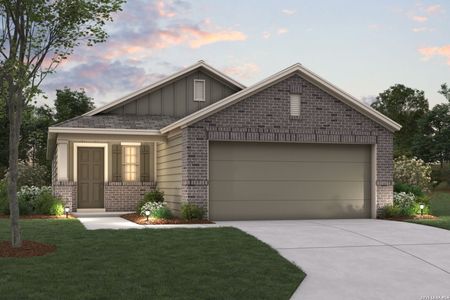 New construction Single-Family house 13618 Guajillo Spg, San Antonio, TX 78253 plan Azalea - 30' Smart Series - image