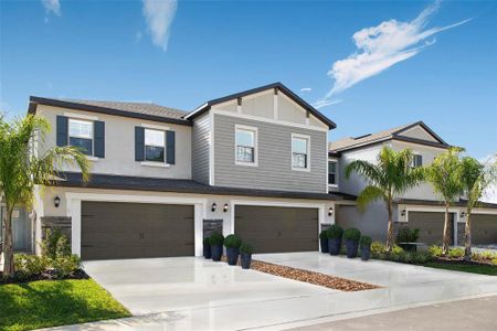 New construction Townhouse house 5994 Shiner St, Land O' Lakes, FL 34638 - photo 0