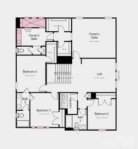 Floor Plan - Structural Option Added Include: Large walk-in closet to pwner's bathroom