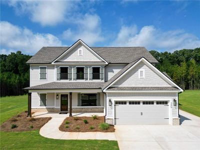 New construction Single-Family house 345 Weslyn Dr, Social Circle, GA 30025 plan (GA)Hayden A.1 2 Front Entry - image