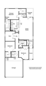 This floor plan features 3 bedrooms, 2 full baths, and over 1,300 square feet of living space.