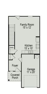 New construction Townhouse house 8219 Starnes Randall Rd, Charlotte, NC 28215 plan The Trenton - image