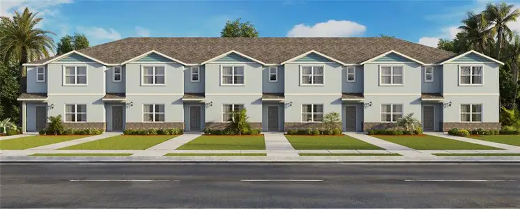 New construction Townhouse house 984 Pinewood St, Kissimmee, FL 34744 plan Sterling - image