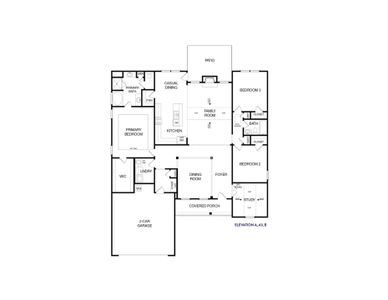 New construction Single-Family house Covington, GA 30014 plan (GA)The Avondale | Side Entry - image 4