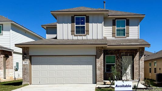 New construction Single-Family house 202 Legendary Trail Loop, Floresville, TX 78114 The Hanna- photo 0