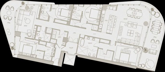 New construction Condo house 1380 S Ocean Blvd, Pompano Beach, FL 33062 plan Residence 4 - image