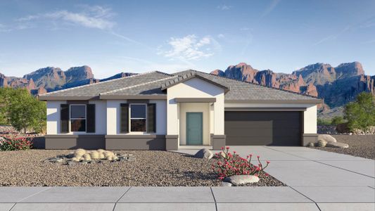 New construction Single-Family house 1117 W Castle Drive, Casa Grande, AZ 85122 Dean- photo 0