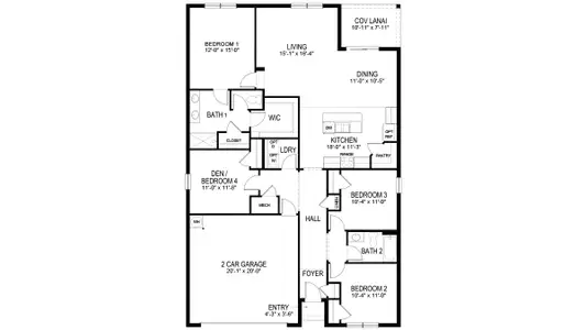 New construction Single-Family house 16569 Blue Coral Ln, North Fort Myers, FL 33903 plan Cali - image