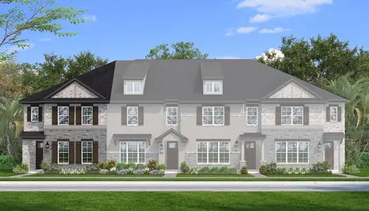 New construction Townhouse house 2121 Santa Monica Dr, Rowlett, TX 75088 plan Bridgeport - image