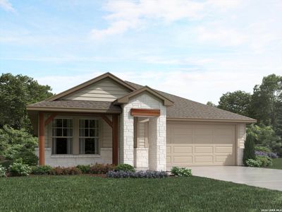 New construction Single-Family house 887 Shatterhand Blvd, San Antonio, TX 78260 plan The Hughes (841) - image
