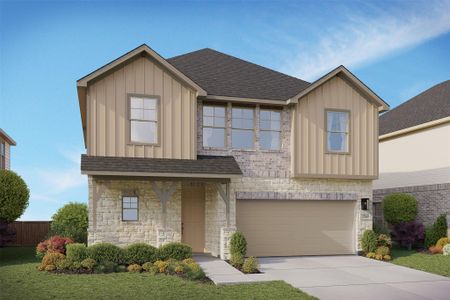 New construction Single-Family house 13700 Tucker Hedge Pass, Elgin, TX 78621 plan Maui - image