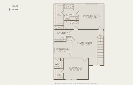 Lincoln Floor Plan, Quick Move-In Home, Floor 2