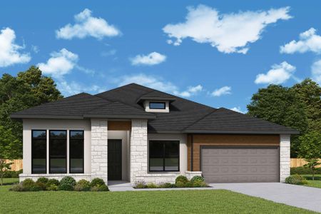 New construction Single-Family house 1449 Blushing Aster Dr, San Marcos, TX 78666 plan The Oaken - image