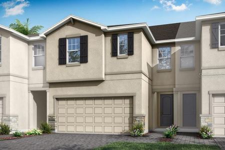 New construction Townhouse house 4074 Snail Cork Place, Wesley Chapel, FL 33559 Sebring- photo 0