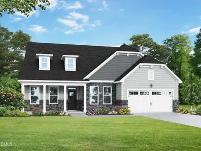 New construction Single-Family house 3822 Erickson Ct, New Hill, NC 27562 plan The Magnolia II B - image