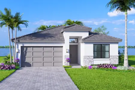 New construction Single-Family house 12320 Sw Calm Pointe Ct, Port St. Lucie, FL 34987 plan Ibis II - image