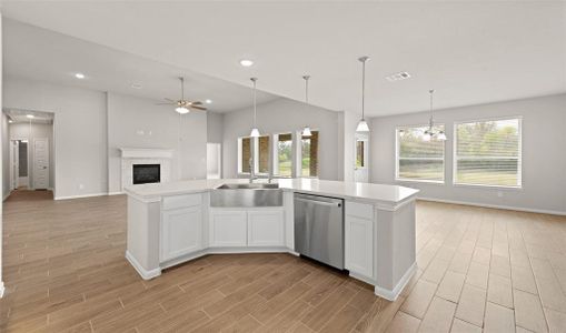 Kitchen overlooks great room (*Photo not of actual home and used for illustration purposes only.)