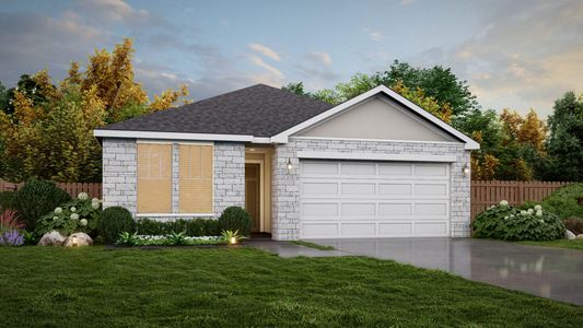 New construction Single-Family house 717 Willowbrook Ave, New Braunfels, TX 78130 plan Garden View - image
