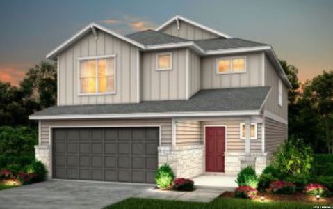 New construction Single-Family house 4121 Lazy Lily Dr, Seguin, TX 78155 plan Monroe - image