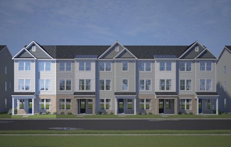 New construction Townhouse house Knightdale, NC 27545 plan The Avery Exterior - image