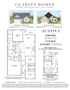 New construction Single-Family house 101 Observation Drive W, Aledo, TX 76008 plan Austin I - image