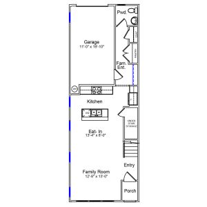 New construction Townhouse house 4636 Lakeview Rd, Charlotte, NC 28216 plan Cannalily - image
