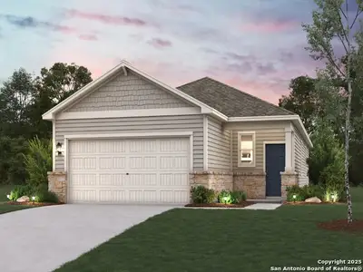 New construction Single-Family house 12427 Hurdelbrink Rnch, San Antonio, TX 78245 plan Easton - 1388 - image