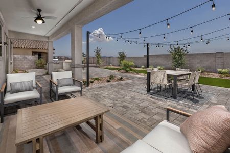 Patio | Wrightson | Sunrise - Peak Series | Surprise, AZ | Landsea Homes