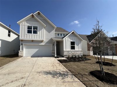 New construction Single-Family house 133 Prairie Falls Dr, Hutto, TX 78634 Wyatt- photo 0