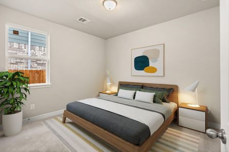 Third bedroom. Note: Sample product photo - actual exterior and interior selections may vary by homesite