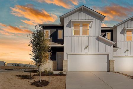 New construction Townhouse house 8534 Sommery Ln, Round Rock, TX 78665 Plan L- photo 0