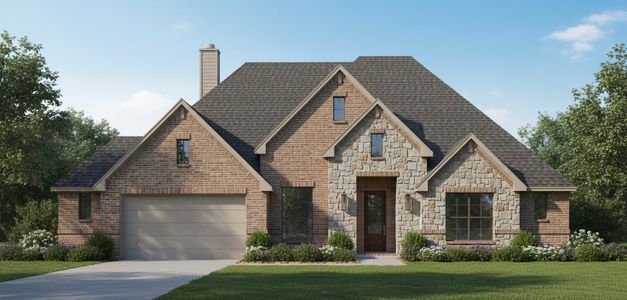 New construction Single-Family house 462 Creekside Dr, Haslet, TX 76052 plan The Edinburg - image