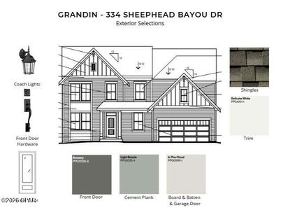 New construction Single-Family house 334 Sheephead Bayou Dr, Panama City Beach, FL 32407 plan Grandin - image