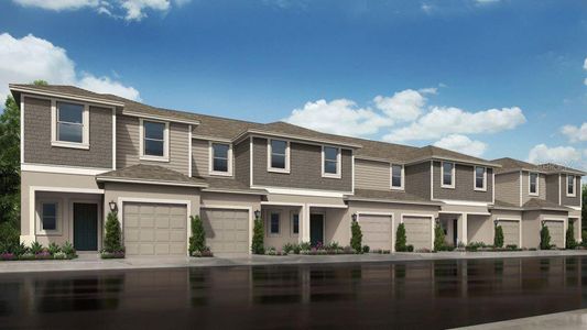 New construction Townhouse house 5110 Revolutionary Way, Saint Cloud, FL 34769 Marigold- photo 0