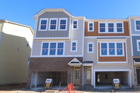 New construction Townhouse house 2323 Bay Minette Sta, Apex, NC 27502 Buckingham - Front Entry Townhomes- photo 0