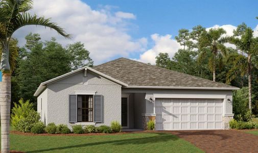 New construction Single-Family house 10037 Last Light Glen, Parrish, FL 34219 Ventura- photo 0