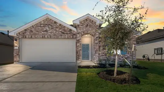 New construction Single-Family house 20529 Tuberville Ln, Manor, TX 78653 The Harris- photo 0