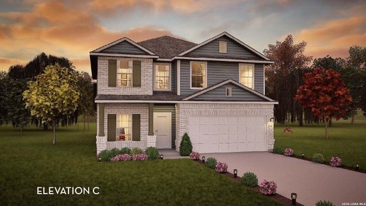 New construction Single-Family house 6445 Scooby Acres, San Antonio, TX 78253 plan Trinity - image