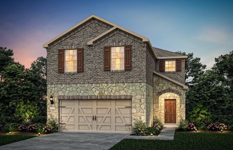 The Rybrook, a two-story home with 2-car garage, s