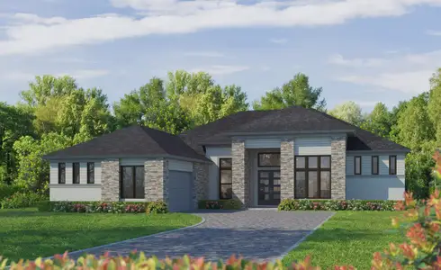 New construction Single-Family house 1829 Adrian Creek Blvd, Port Orange, FL 32128 plan Egret VIII - Estate Series OYL - image