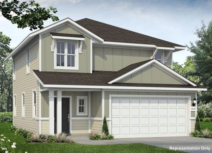 New construction Single-Family house 905 Windrow Run, Hutto, TX 78634 plan Heritage Mill 1668 - image