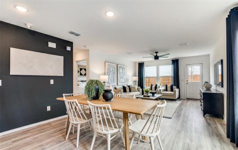 Bright dining area off of kitchen
 *Photos of furnished model. Not actual home. Representative of floor plan. Some options and features may vary