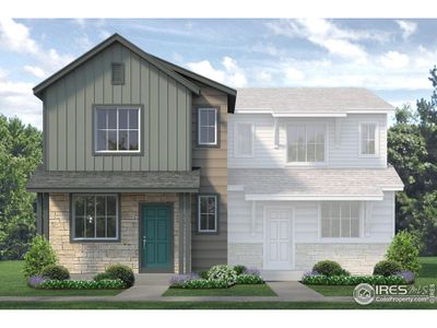 New construction Duplex house 296 Scaup Ln, Johnstown, CO 80534 Biscayne- photo 0