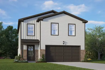New construction Single-Family house 2510 Applewhite Mdw, San Antonio, TX 78224 plan The Brazos B - image