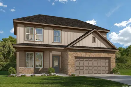 New construction Single-Family house 6428 Scrappy St, San Antonio, TX 78253 plan The Ashport F - image