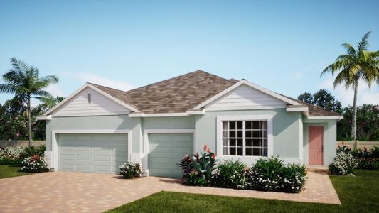 Traditional Elevation with Siding | Serenity at Storey Creek in Kissimmee, FL by Landsea Homes